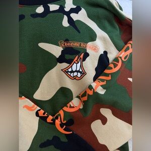 Chrome Hearts Camouflage Crew Neck Sweater - Green, Brown, Cream, size SMALL
